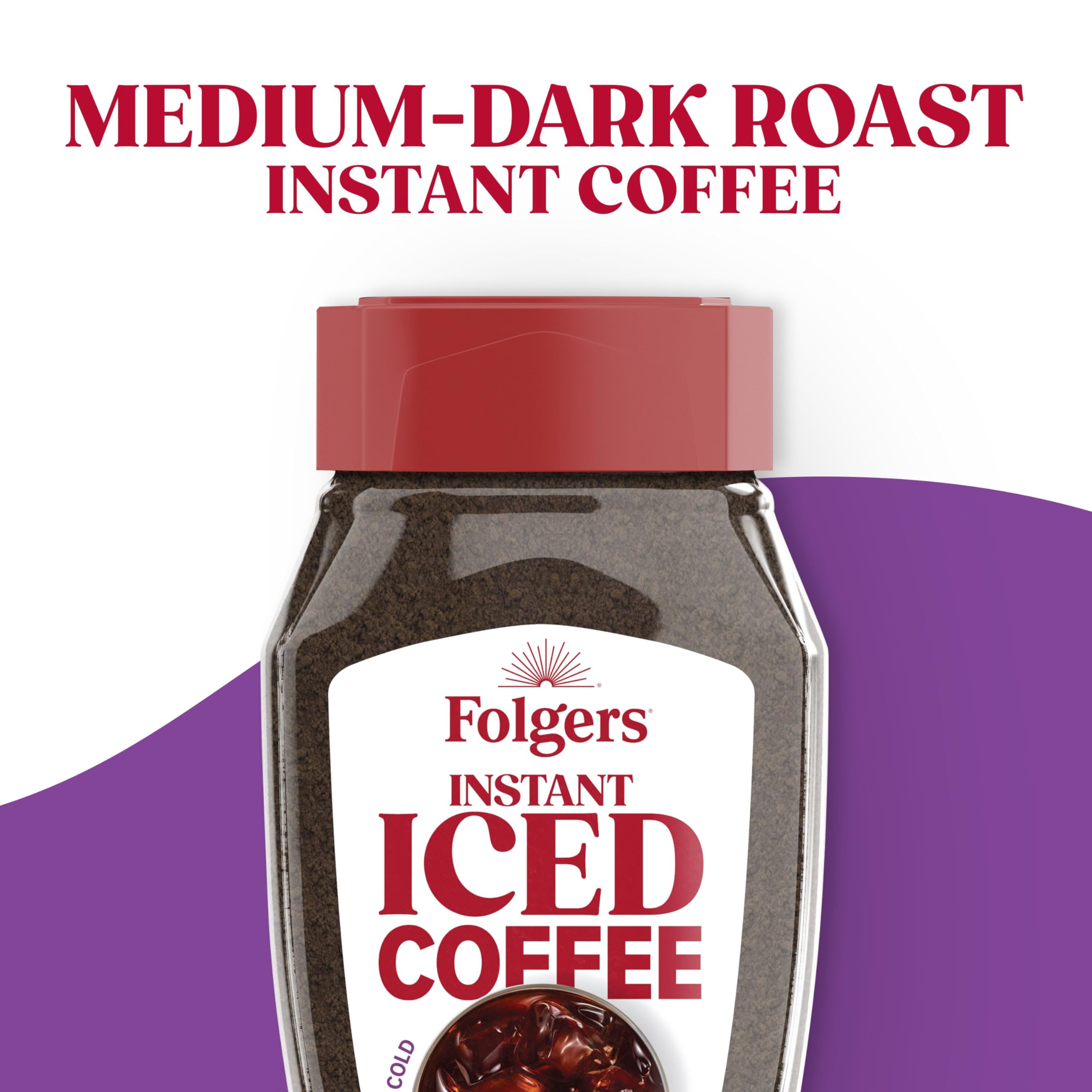 Folgers hot coffee cup demonstrating versatility of product