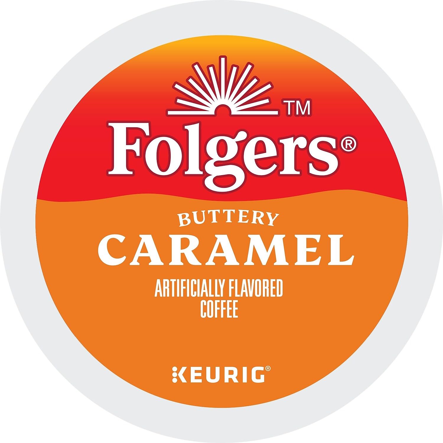 Folgers box open with K-Cups visible for easy, mess-free portioning