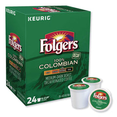 Folgers single-serve K-Cup pod close-up showing sealed pod and easy brewhouse compatibility