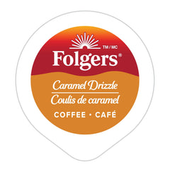 Folgers single K-Cup pod close-up highlighting easy use