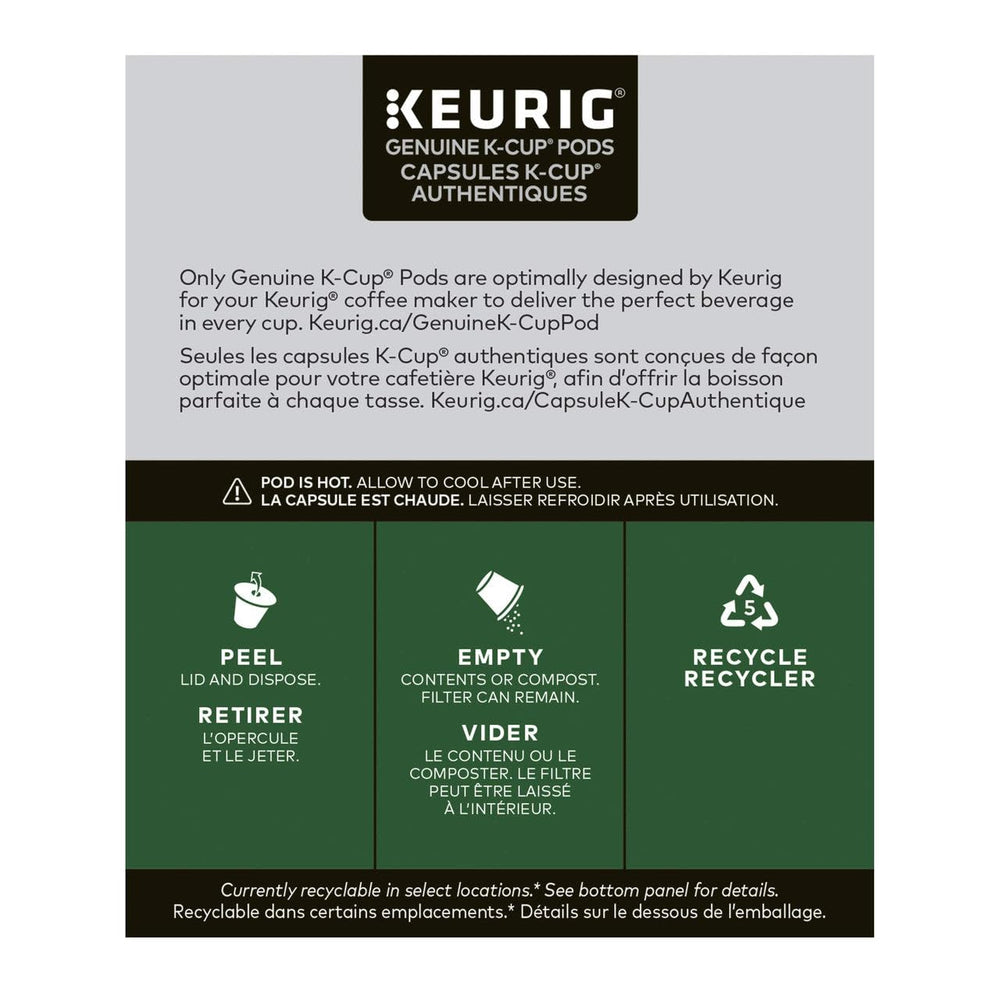 Opened Folgers pod revealing ground coffee texture and roast for flavor clarity