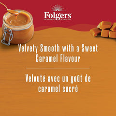 Folgers pods inside a Keurig brewer brewing quickly
