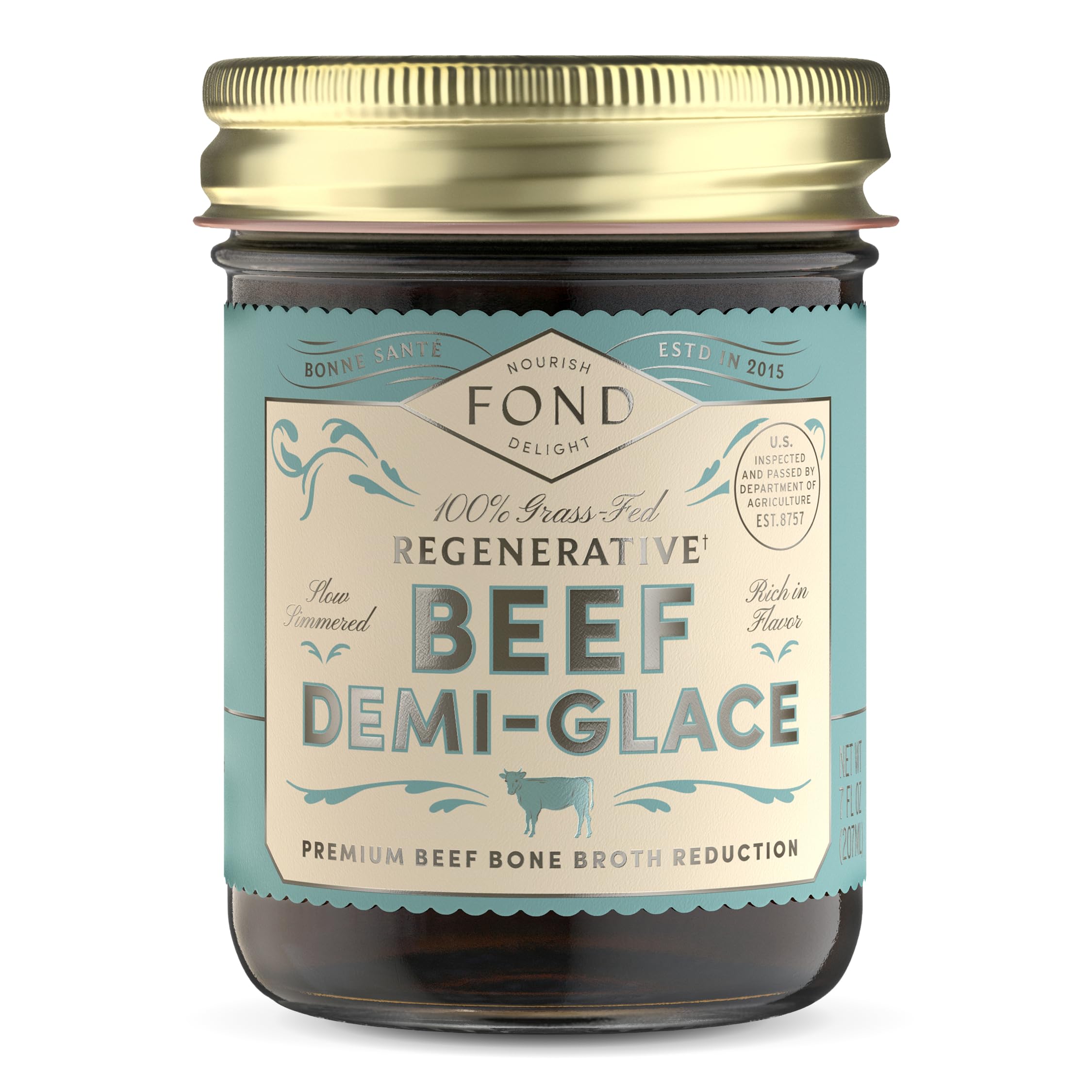 FOND Nourish Delight front packaging showing 7oz jar and brand benefits