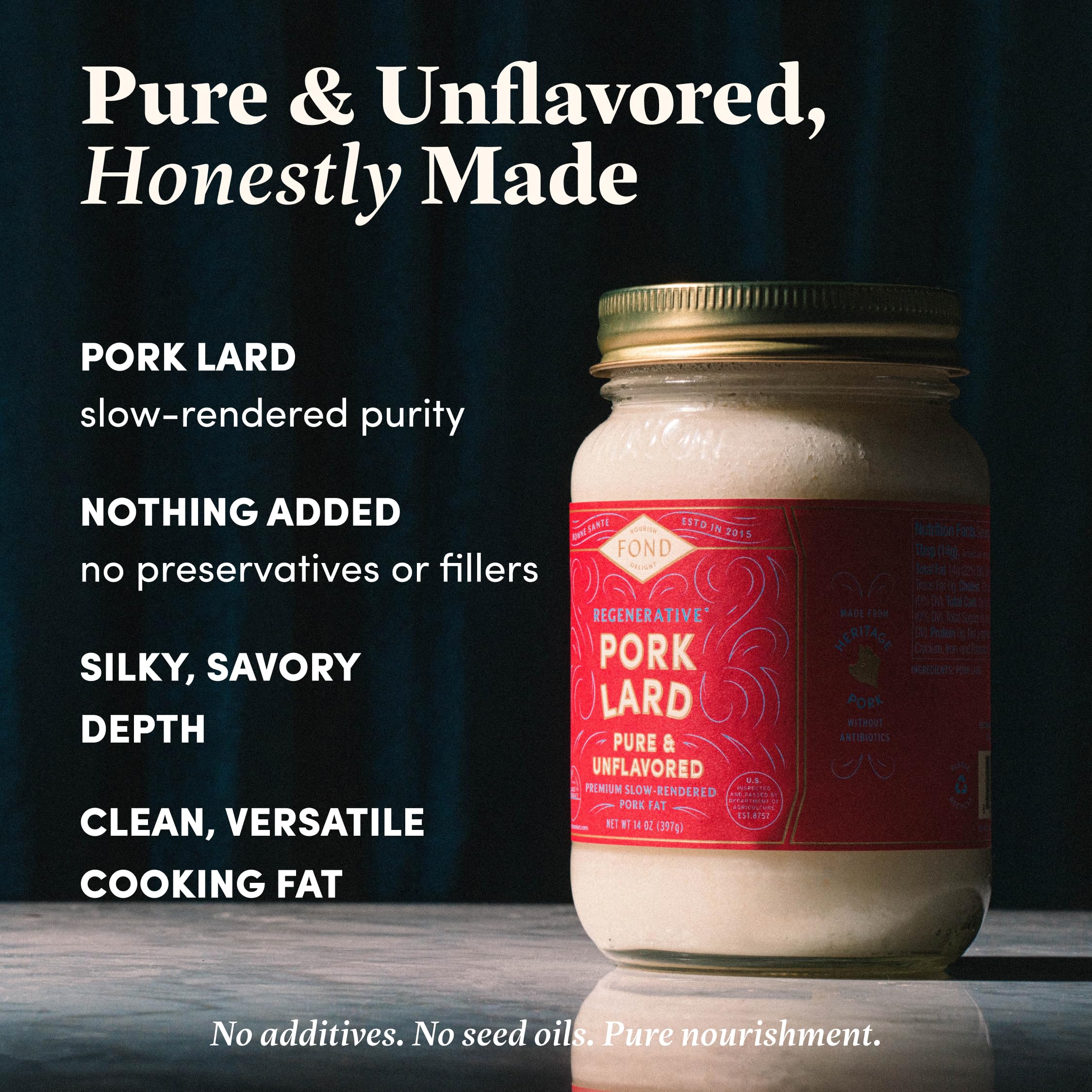 Pie being made with FOND leaf lard for flaky crust, demonstrating pastry performance benefit