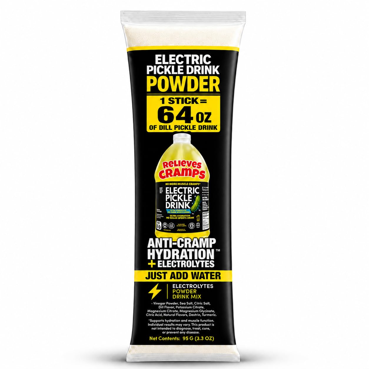 Food Crush front packaging shot showing pickle powder and clear benefits