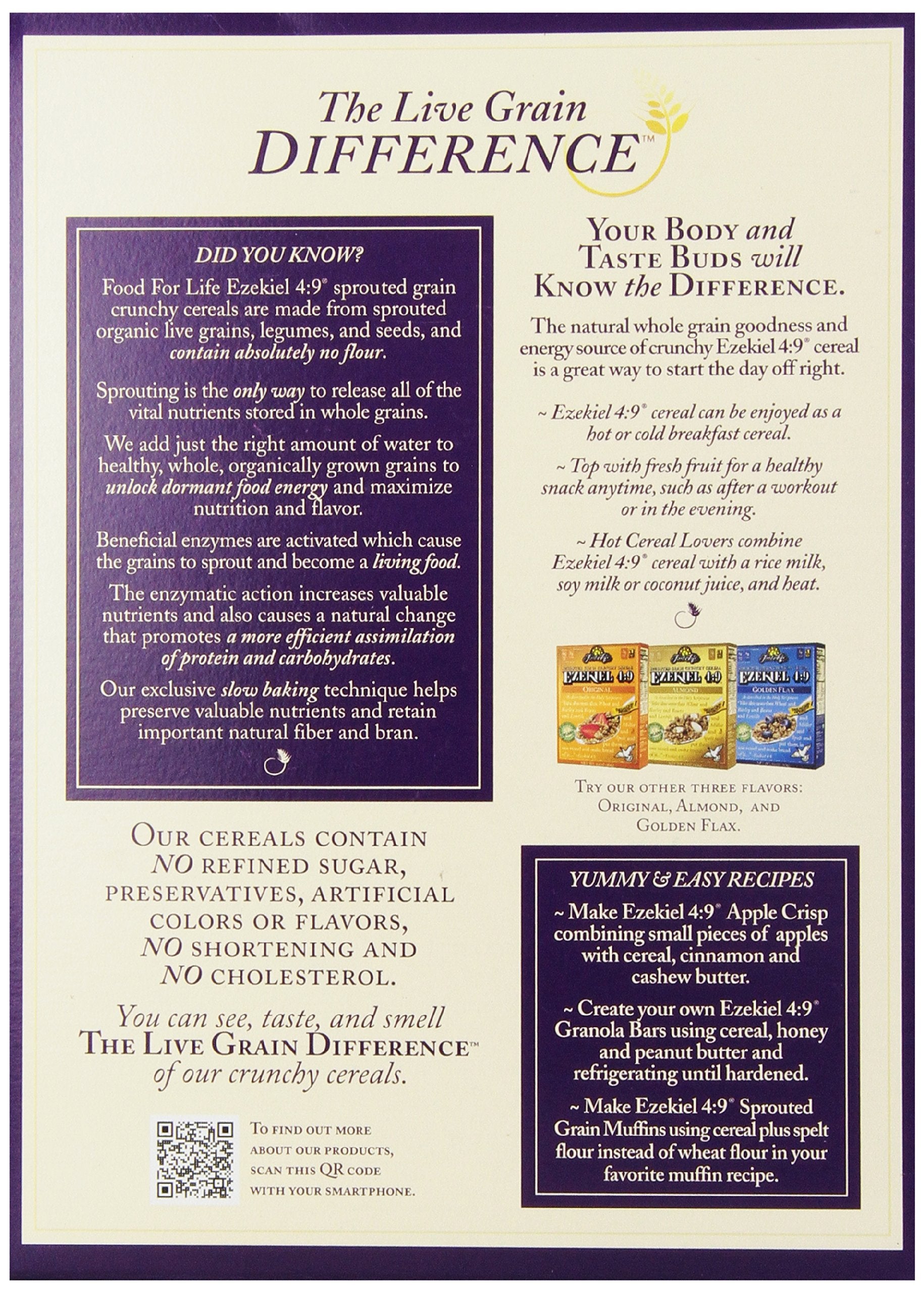 Food for Life cereal served in a bowl with milk showing convenient breakfast option benefit