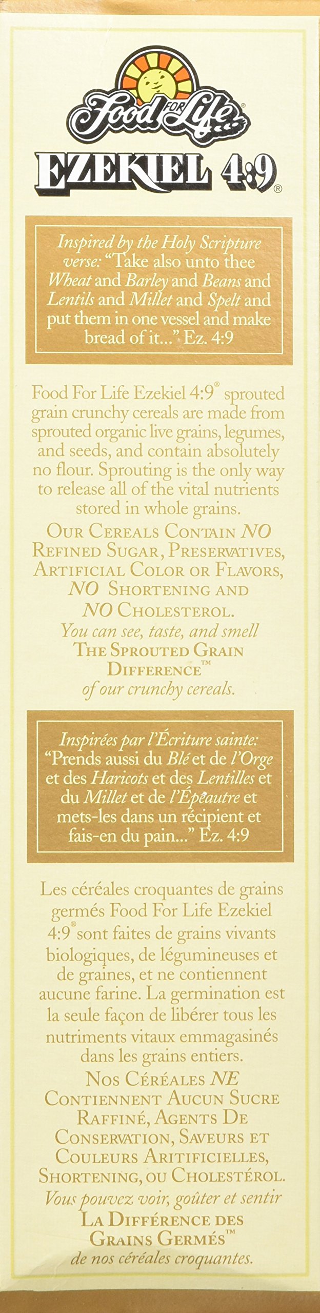 Food for Life close-up of cereal texture highlighting crunchy sprouted flakes
