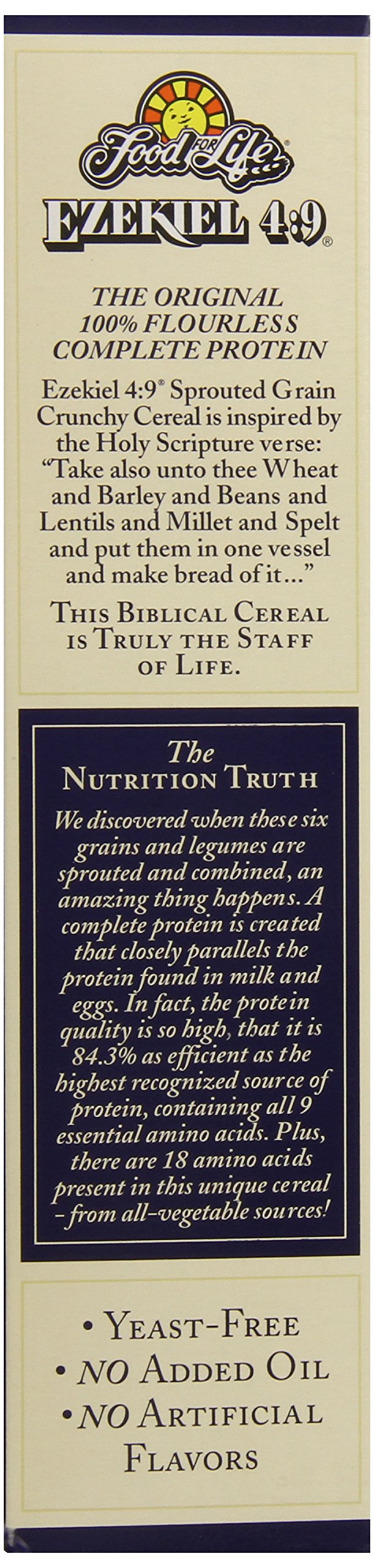 Food for Life cereal served in bowl with fruit showing wholesome breakfast appeal and energy benefit