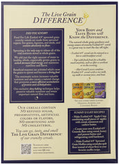Food for Life cereal texture close-up highlighting crunchy sprouted grains and fiber benefit