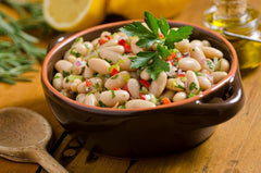 Food to Live cooked cannellini beans in minestrone demonstrating hearty meal
