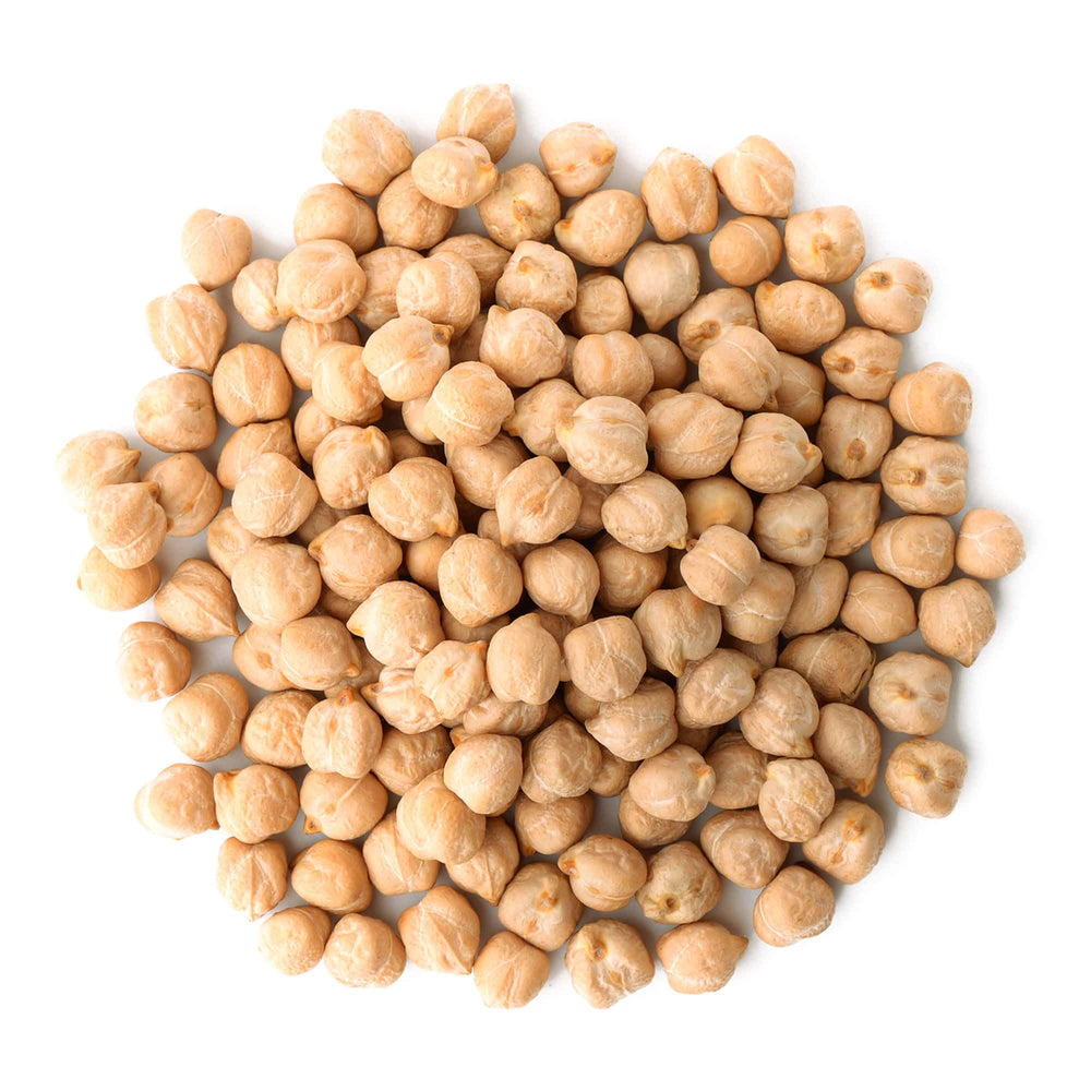 Food to Live close-up of garbanzo bean texture highlighting quality and freshness