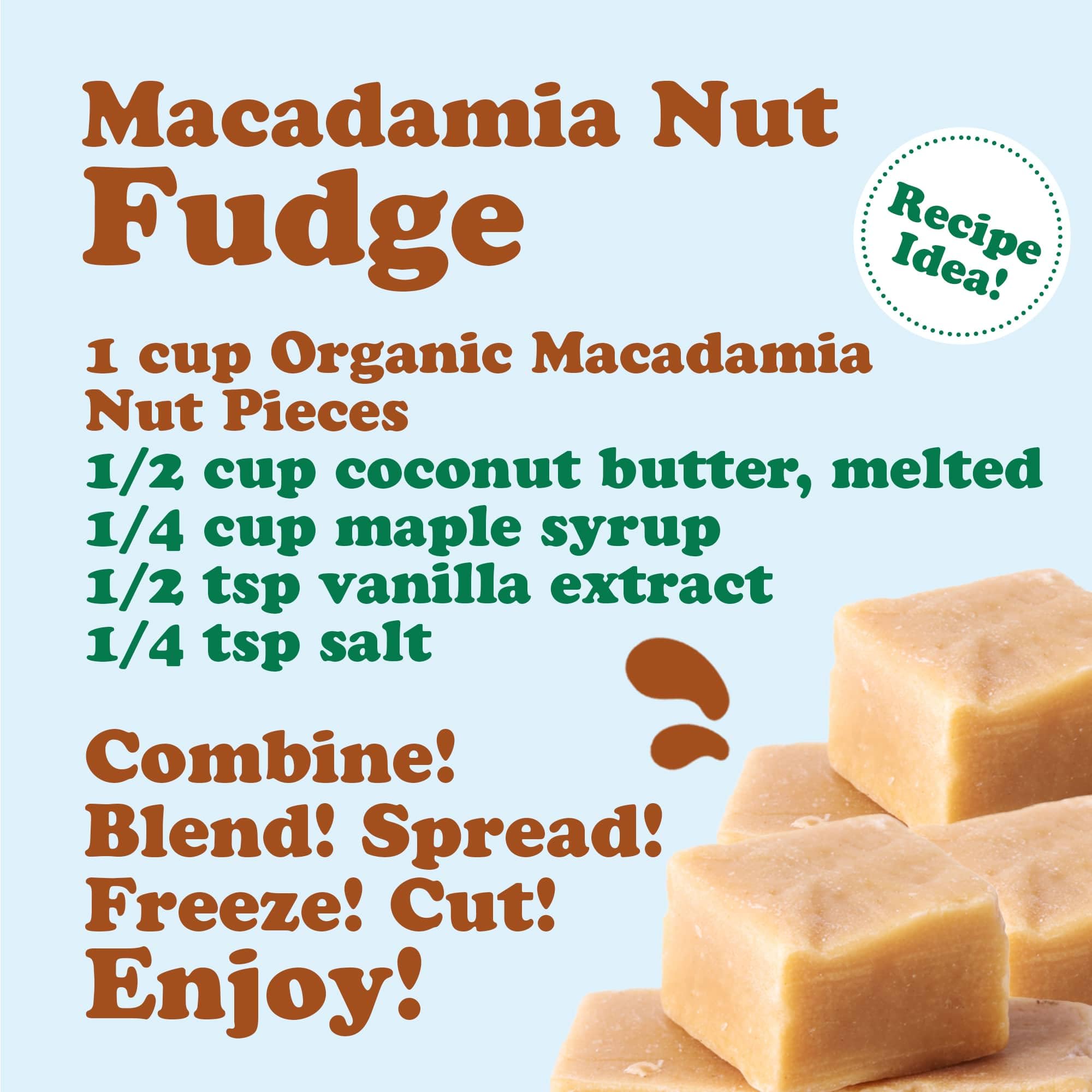 Food to Live macadamia beside measuring scale, shows 1-pound size and value