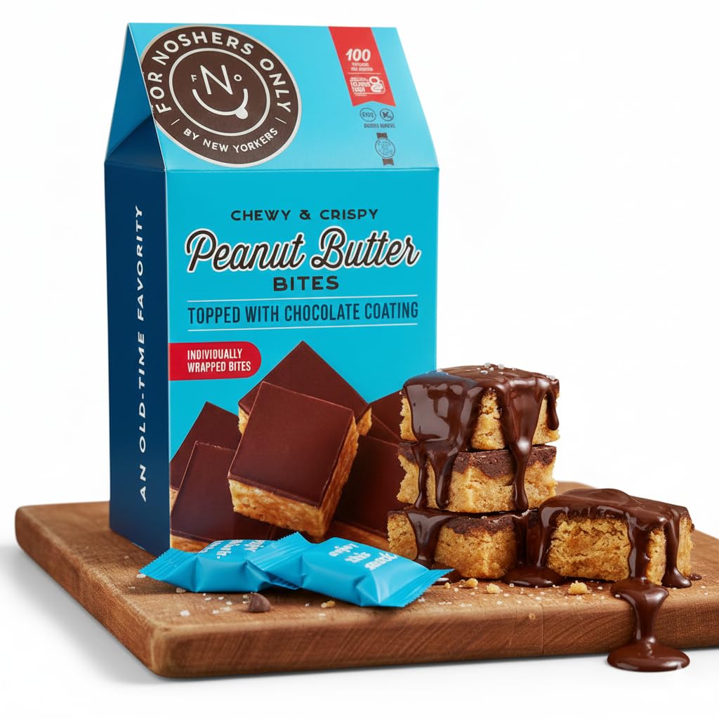 For Noshers Only front packaging showing box design and snack benefits