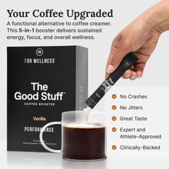 For Wellness individual stick opened with powder ready to mix for portable energy