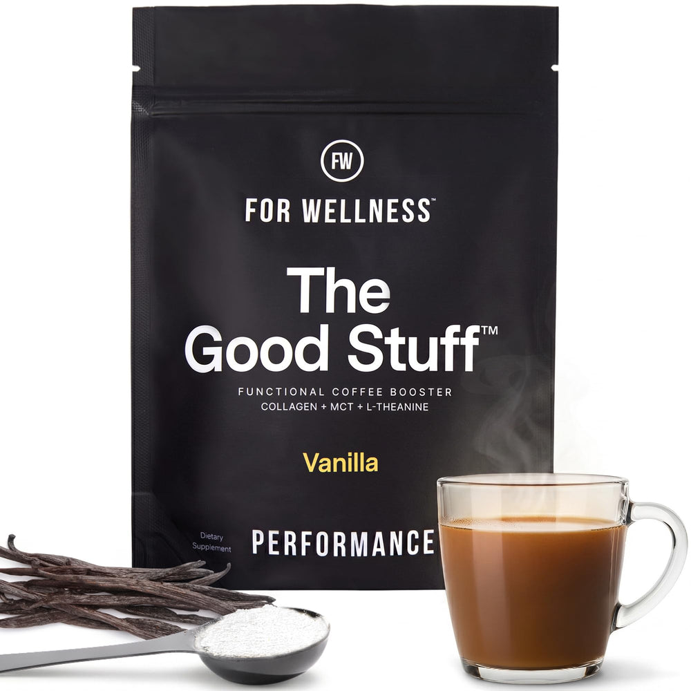 For Wellness front packaging showing vanilla booster and benefits