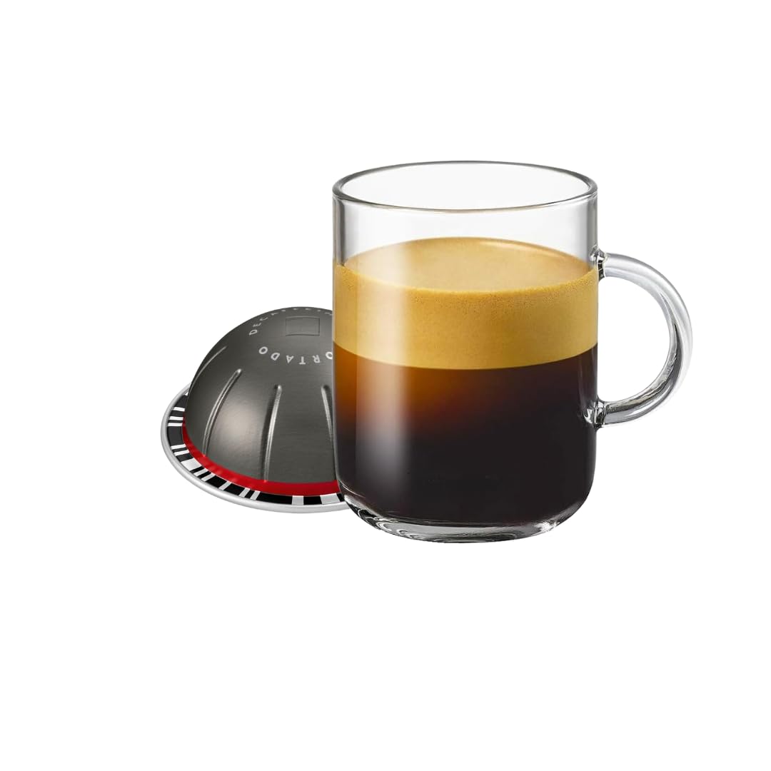 Fortado branded front packaging showing 10-count pods and dark roast benefits