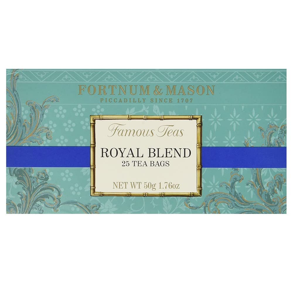Fortnum & Mason front box showing 25-count packaging and elegant branding for gifting