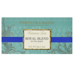 Fortnum & Mason front box showing 25-count packaging and elegant branding for gifting