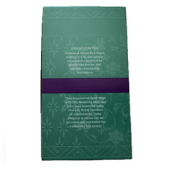 Fortnum & Mason close-up of an individual enveloped tea bag highlighting quality