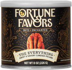Fortune Favors front packaging showing brand and 8oz bag, highlights freshness
