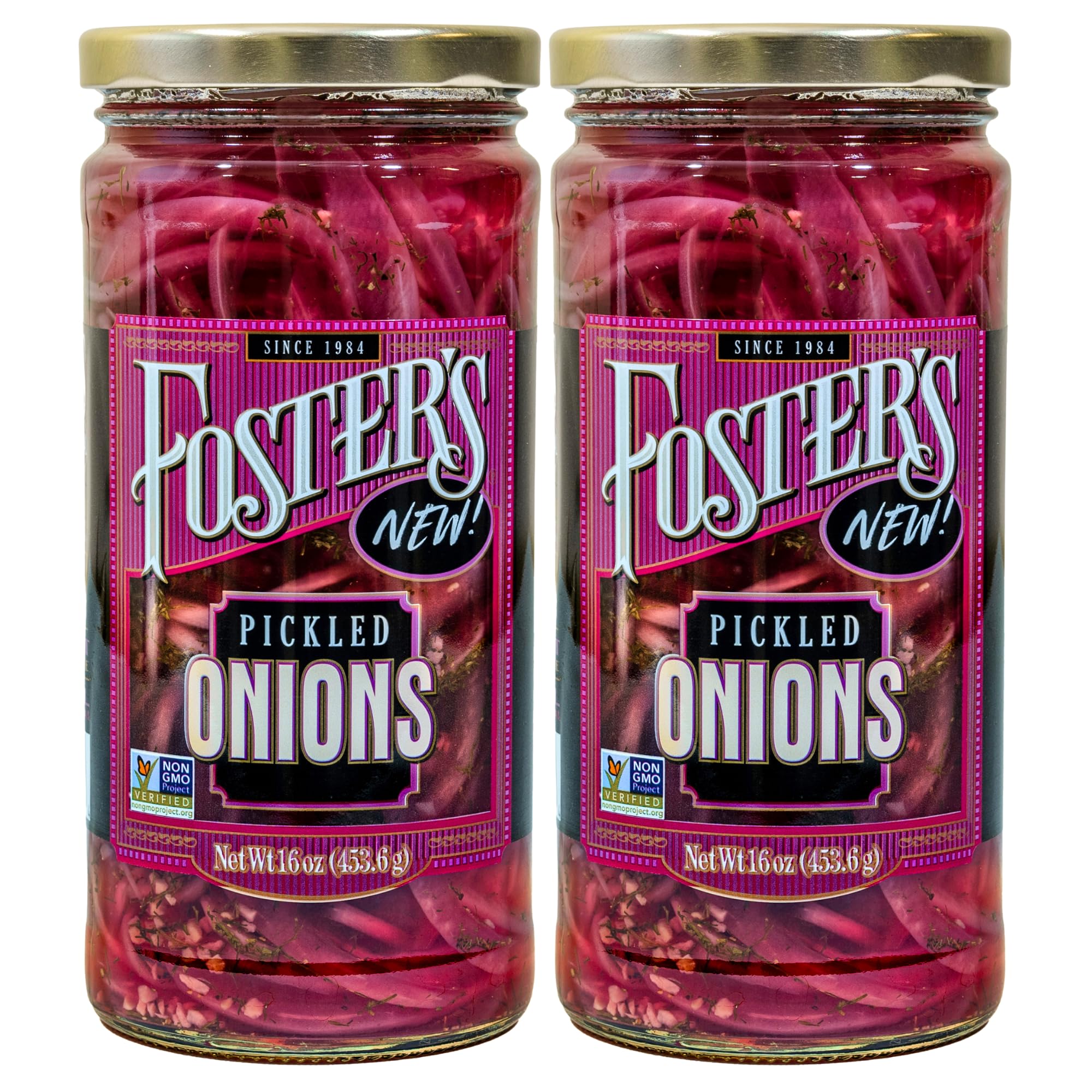 Foster's jar front packaging showing product and brand, ready for pantry use