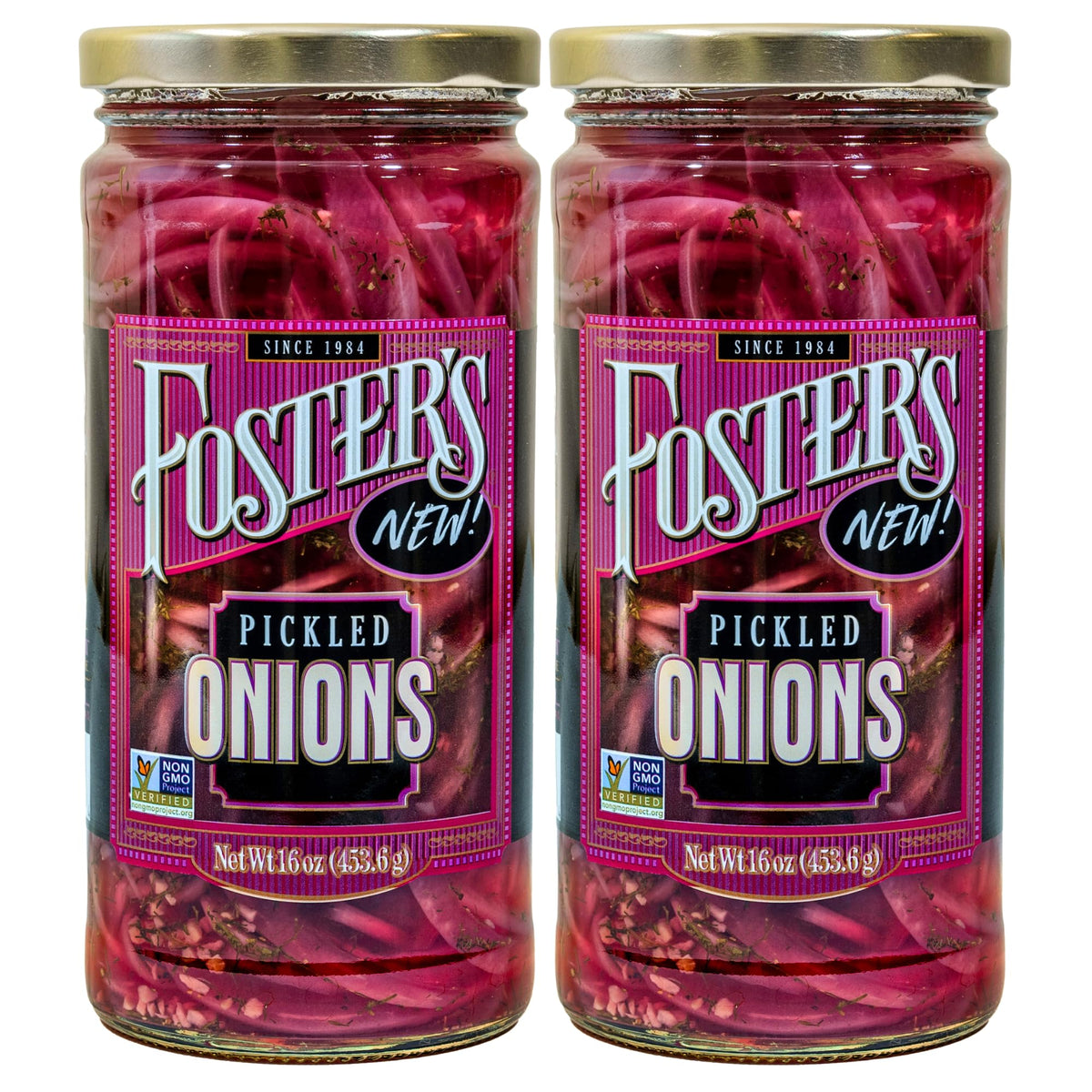 Foster's jar front packaging showing product and brand, ready for pantry use