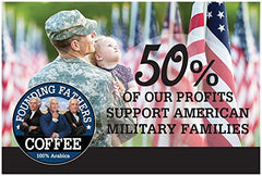 Founding Fathers close-up of K-Cup pod foil seal highlighting freshness preservation benefit