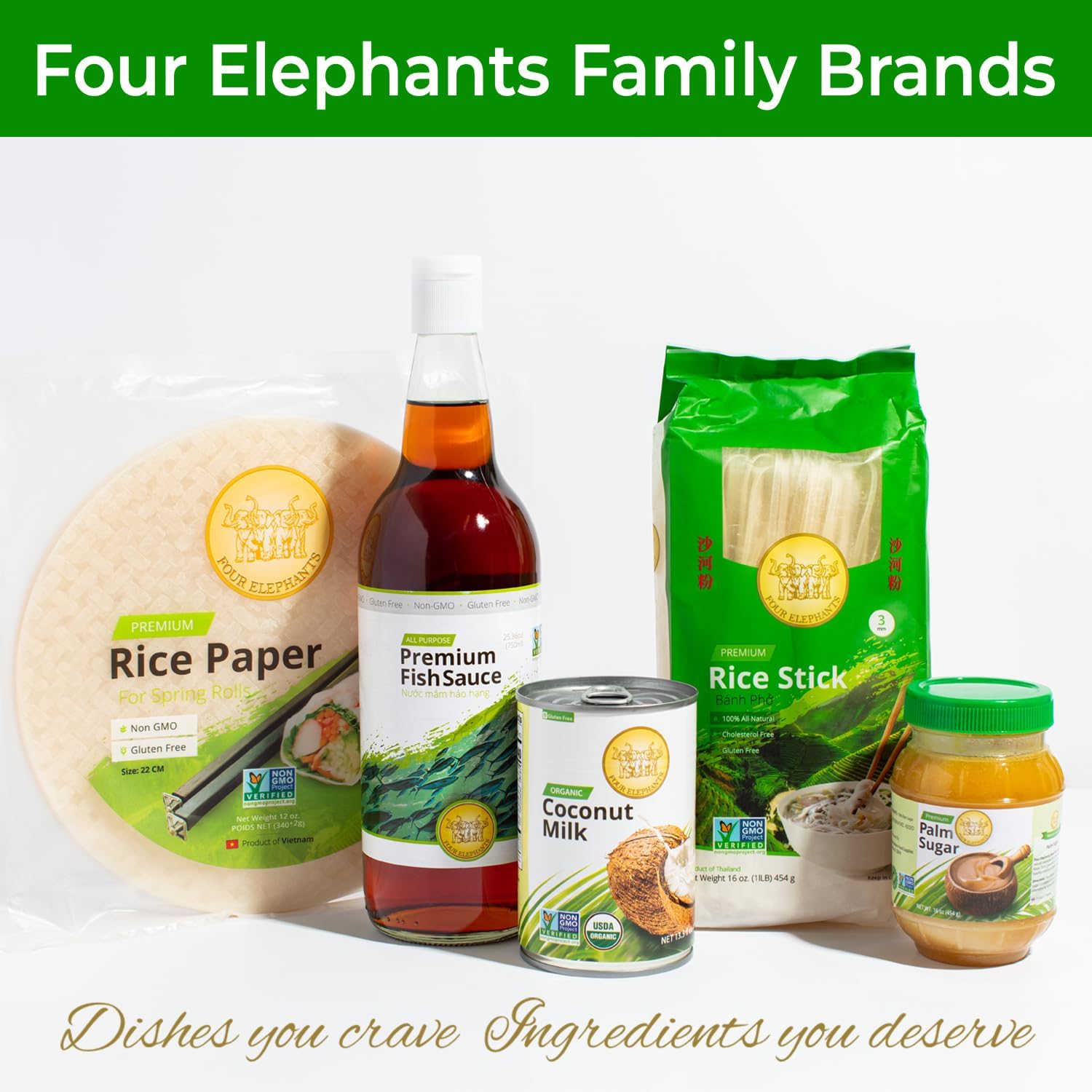 Four Elephants three-pack stacked in pantry demonstrating bulk supply
