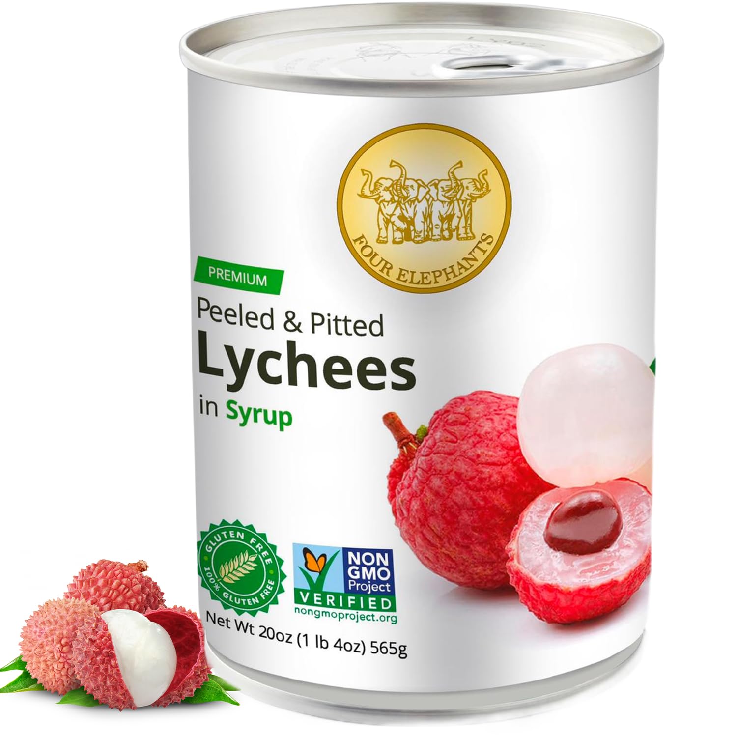 Four Elephants lychee garnish in a cocktail adding aromatic sweetness