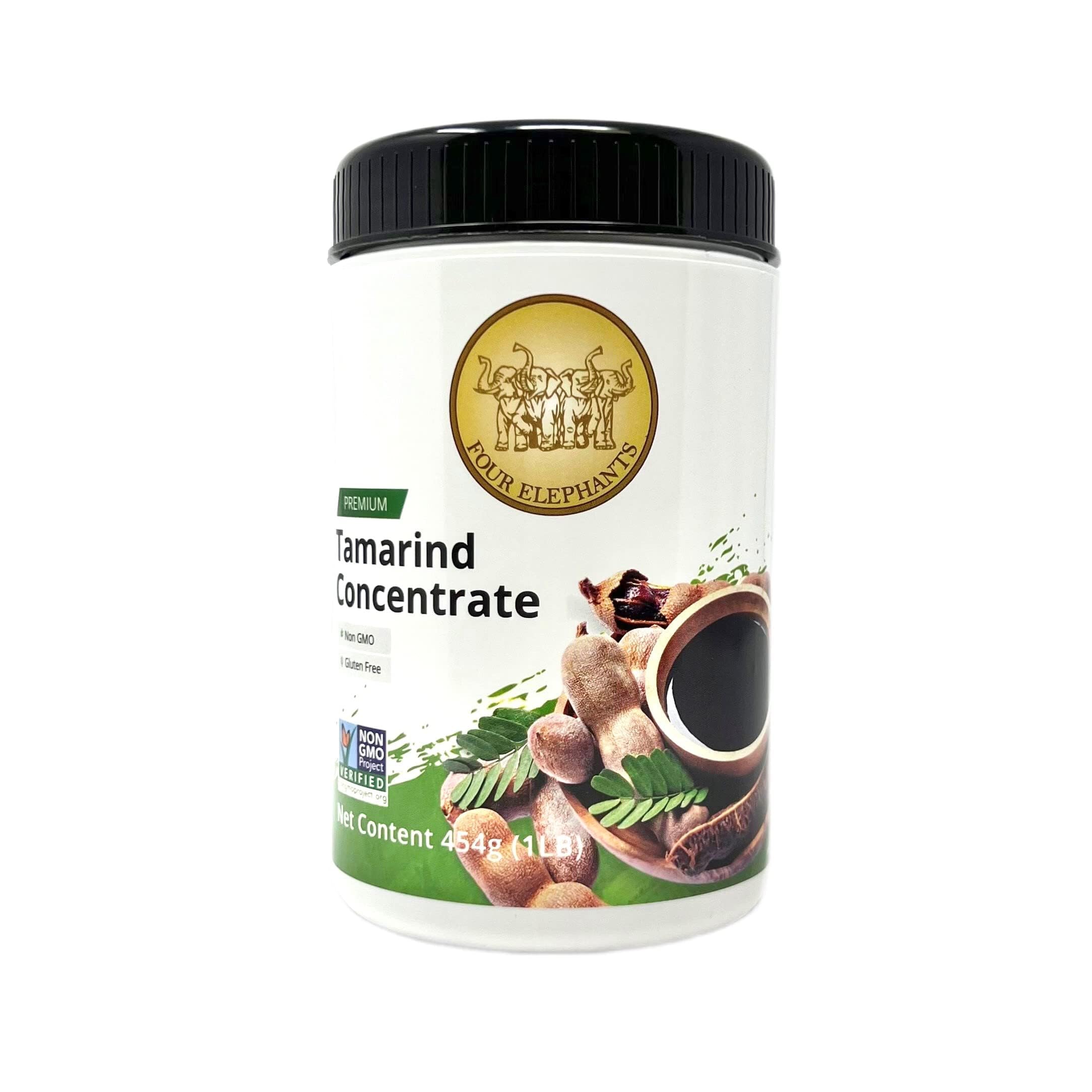 Four Elephants front label showing product identity and benefits