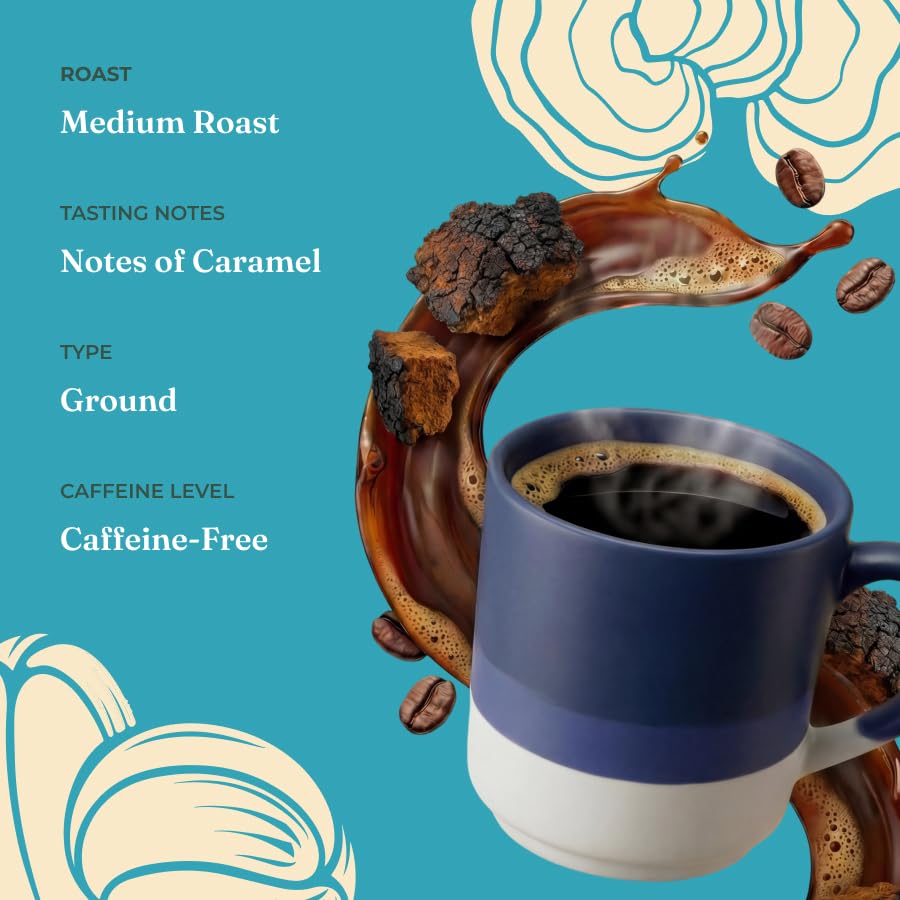 Four Sigmatic Calm cup in a cozy kitchen setting showing relaxing enjoyment