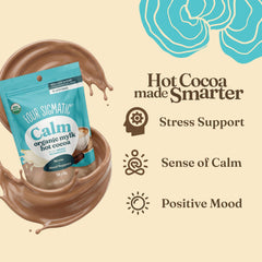 Four Sigmatic opened tub with powder visible, easy scoop and portioning