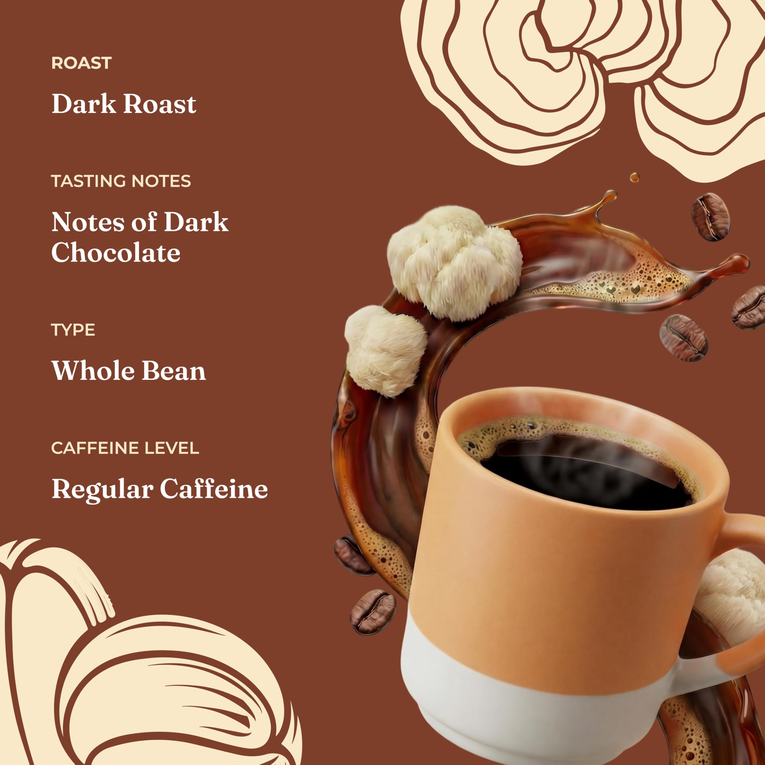 Four Sigmatic French press cup showcasing savory crema and steady energy