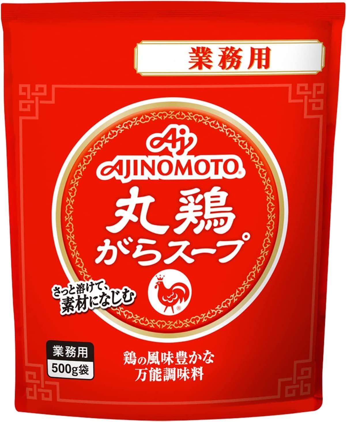 FOXCUP Ajinomoto front packaging showing product name and size, clear storage benefit