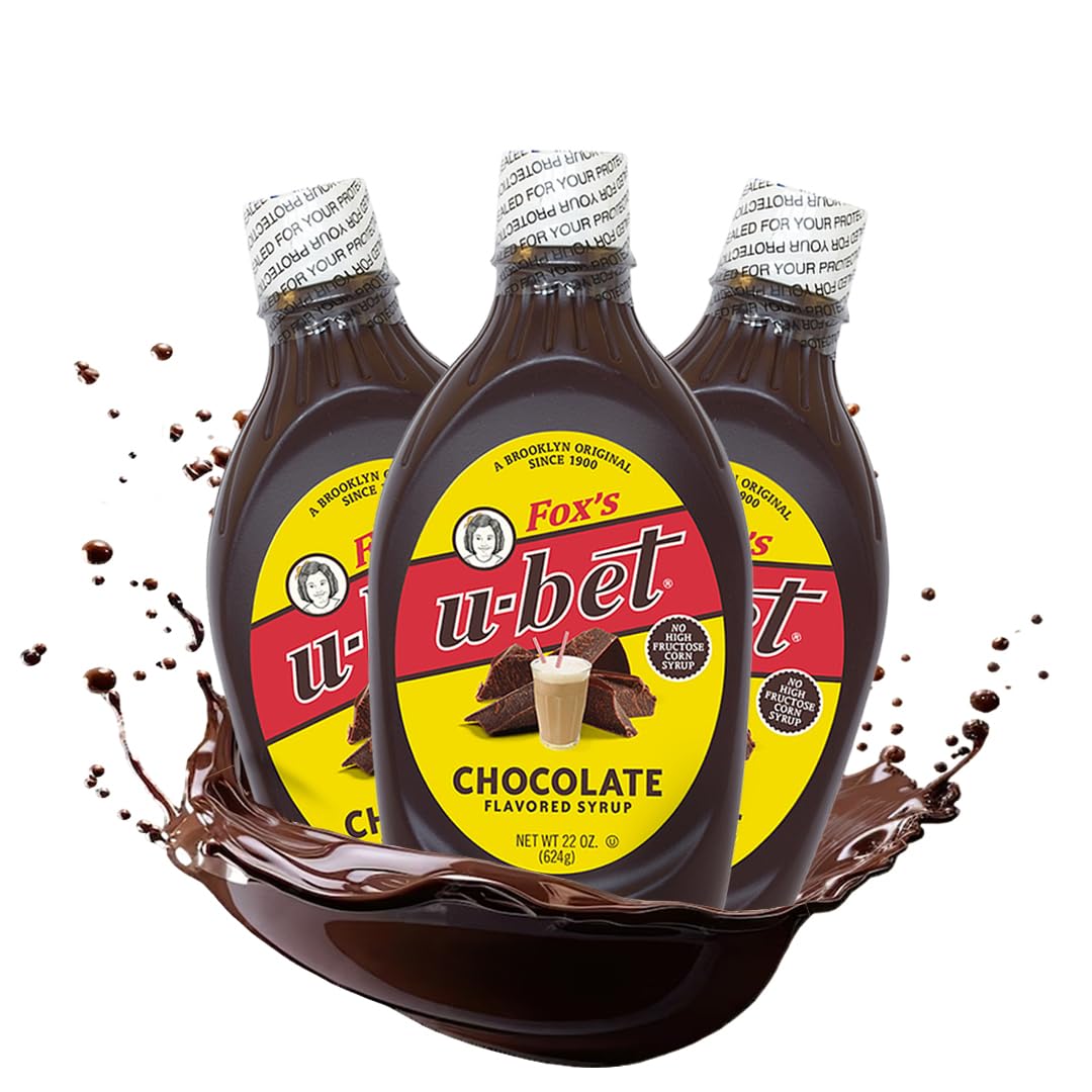 FOX'S U-BET front packaging shows classic bottle and rich chocolate appeal