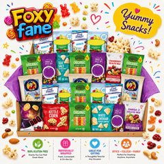 Foxy Fane close-up of chip and nut textures showing crunchy variety and quality