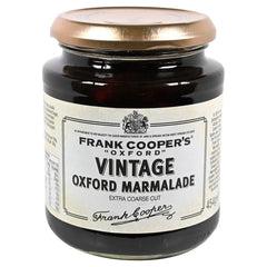 Frank Cooper's front jar shot showing label and generous fruit content benefit clarity