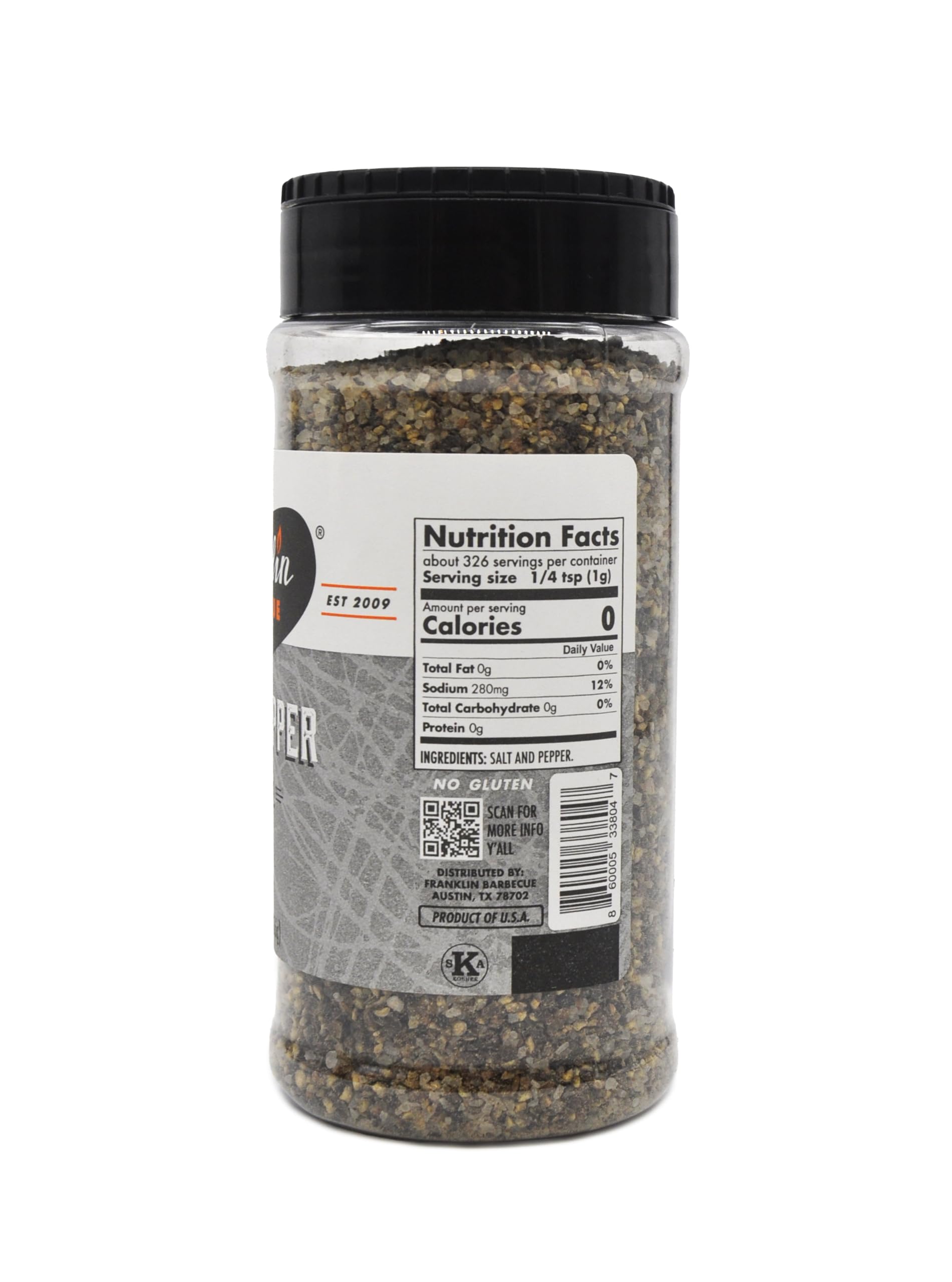 close-up of Franklin Barbecue rub texture highlighting coarse salt and pepper