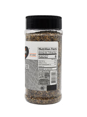 close-up of Franklin Barbecue rub texture highlighting coarse salt and pepper