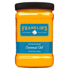 Franklin's bottle front view showing 30 oz size and buttery flavor benefits