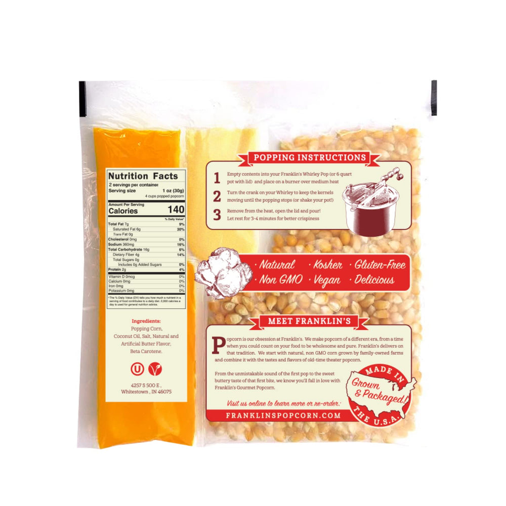 Franklin's Gourmet buttery seasoning scoop highlighting rich flavor and consistent taste