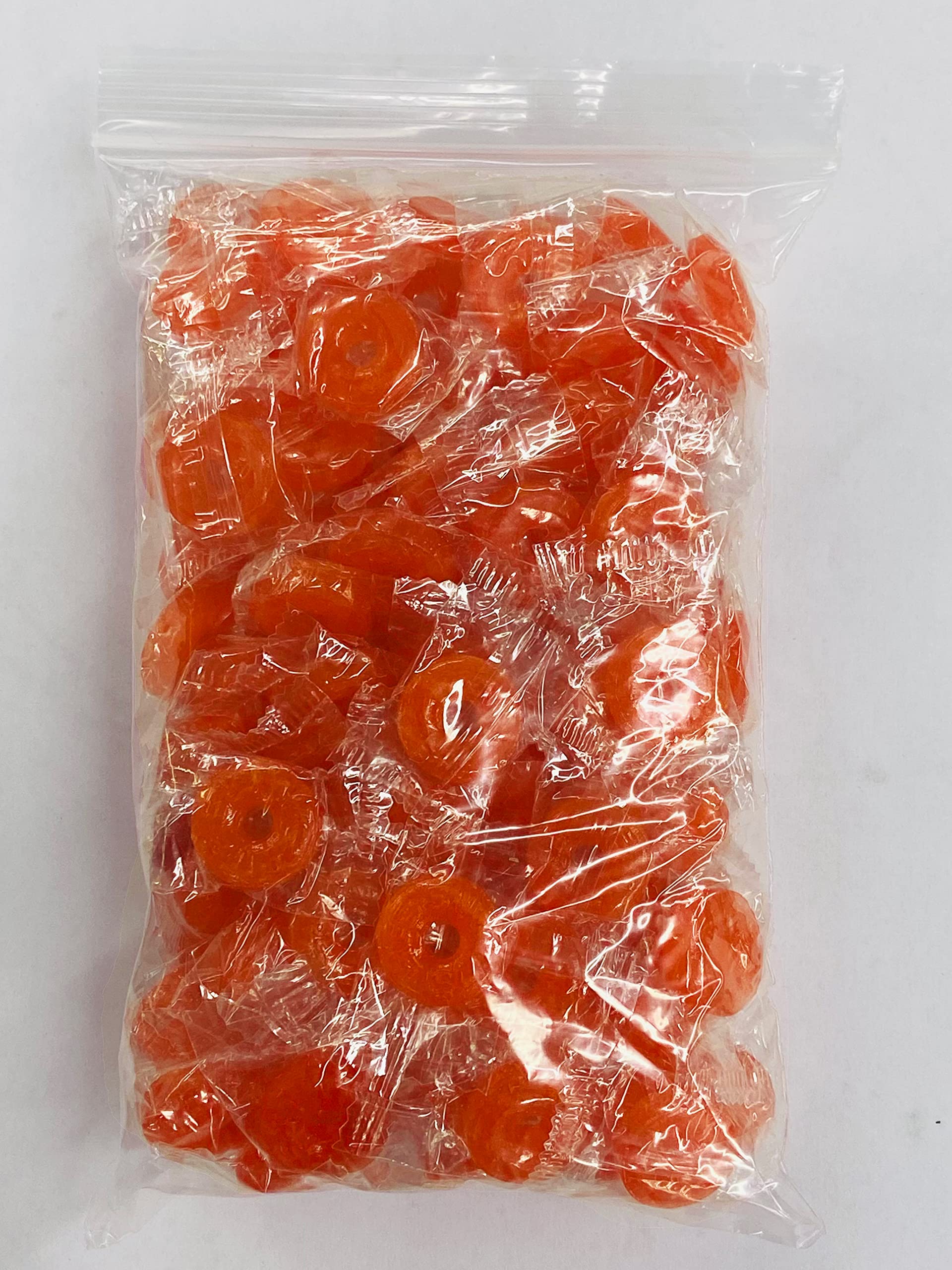Frankonia LifeSavers orange front packaging showing one-pound bulk bag and readability benefit