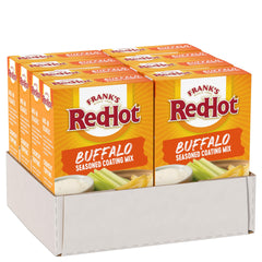 Frank's RedHot front packaging showing Buffalo coating mix and brand appeal