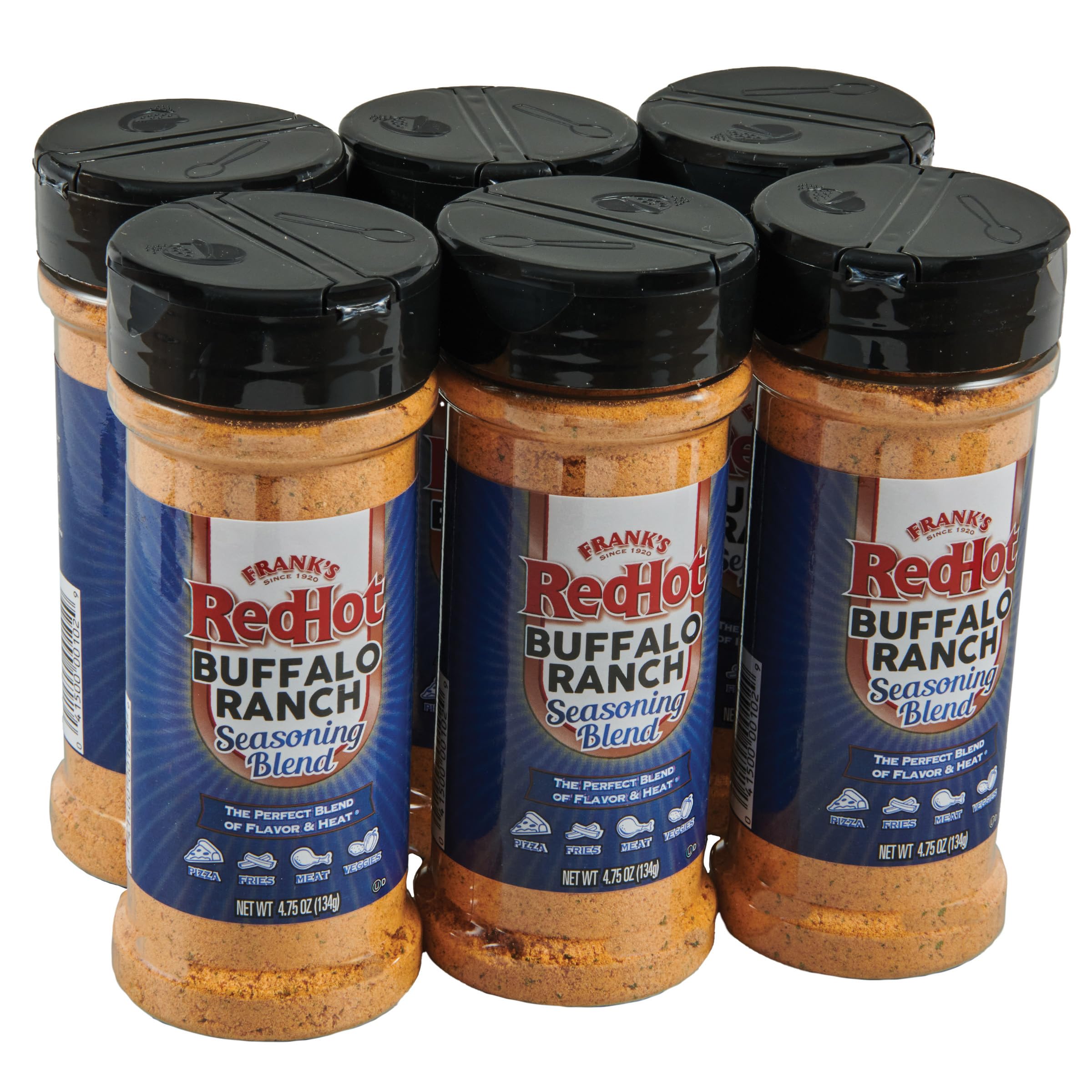 Frank's RedHot front packaging showing buffalo ranch seasoning and bold flavor