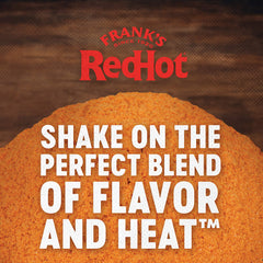 Frank's RedHot sprinkled on fries adding bold Buffalo taste and retaining crispness
