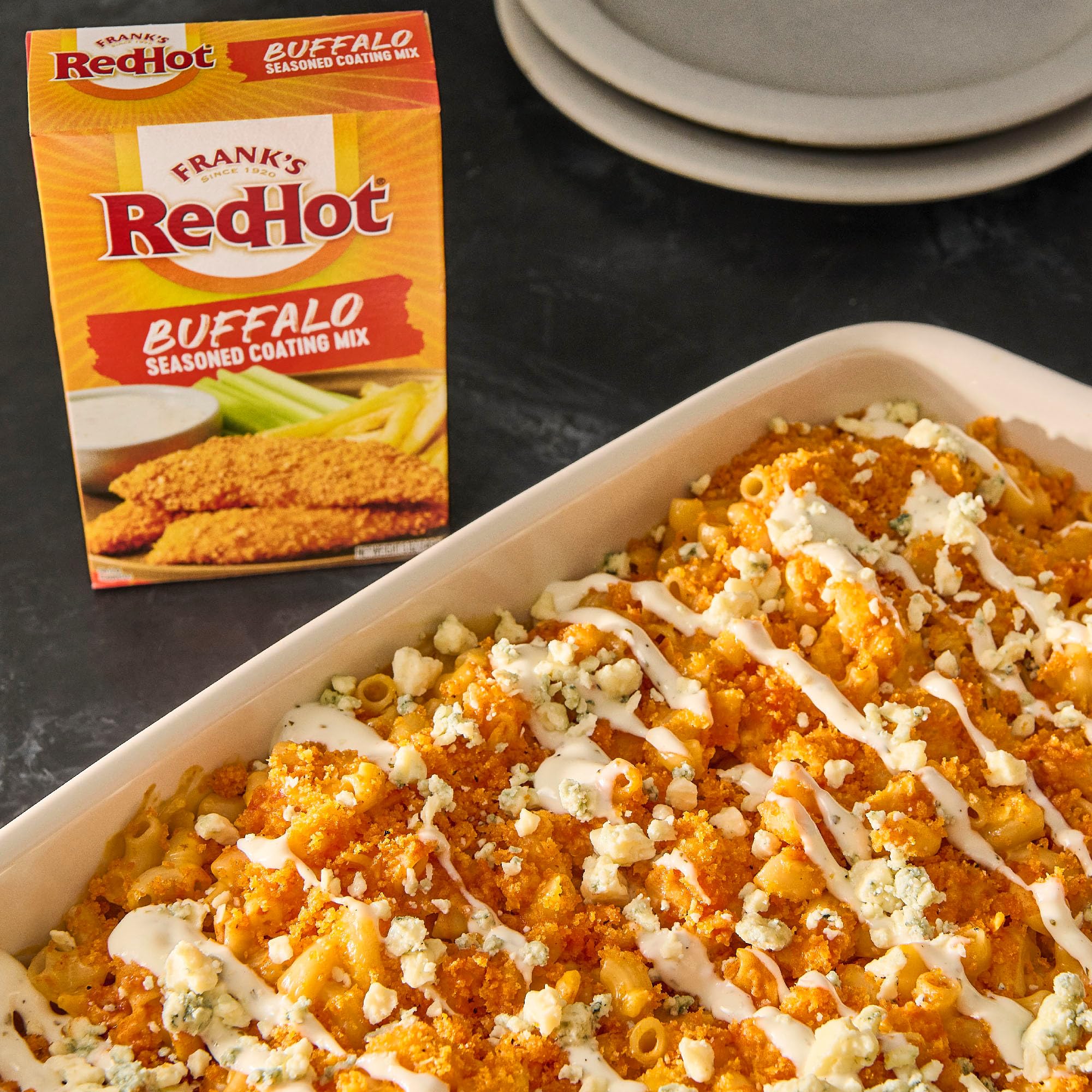 Frank's RedHot 5 oz packet held in hand to show compact portion size