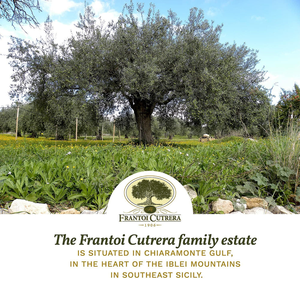 Frantoi Cutrera being poured over salad to enhance freshness and herbal notes