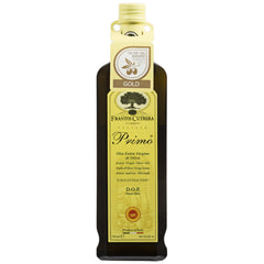 Frantoi Cutrera front label showing authentic Sicilian origin and product benefits