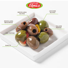 Fratelli D'Amico garlic and red yellow peppers detail, adds color and aromatic flavor benefit