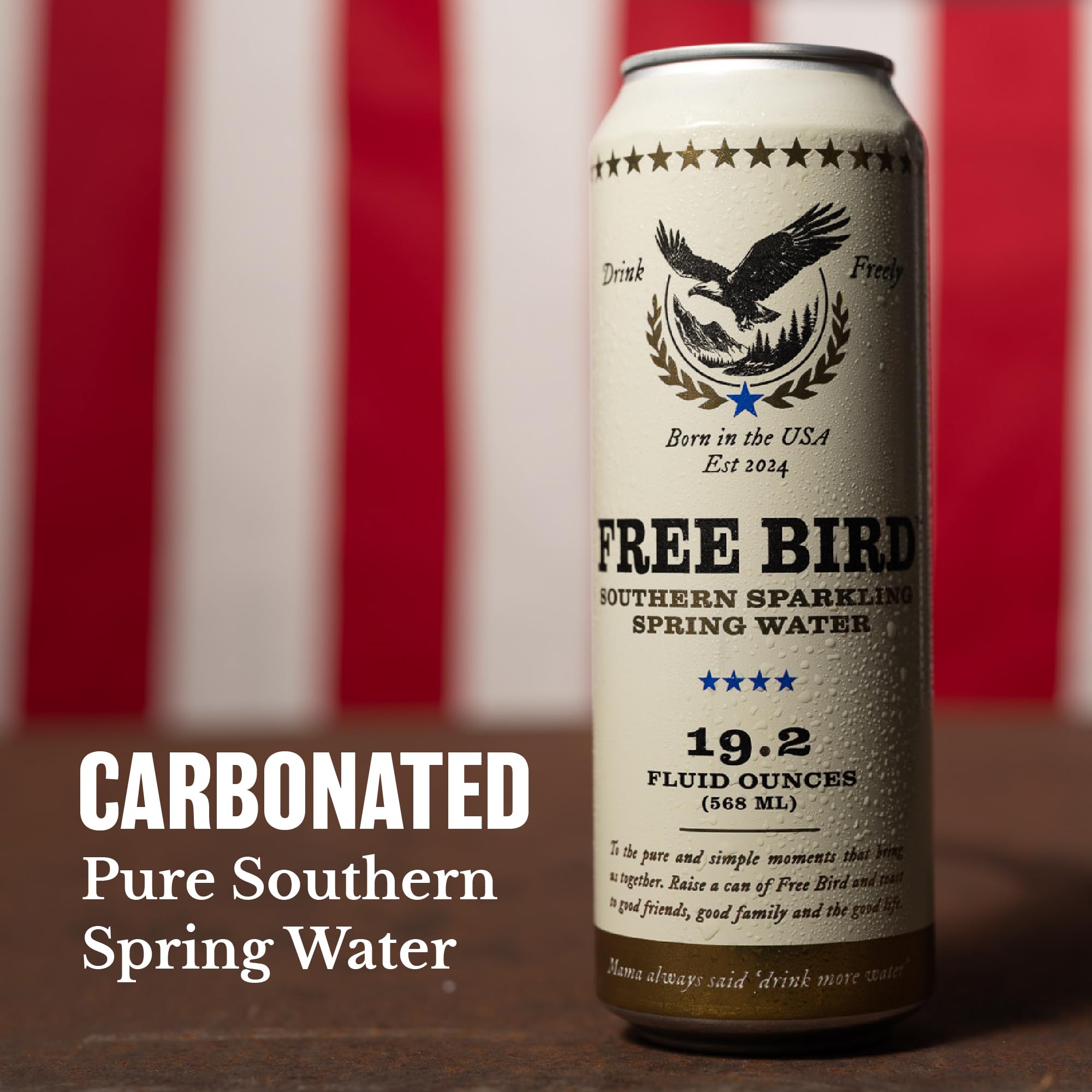 Free Bird carbonation bubbles close-up showing refreshing effervescence benefit